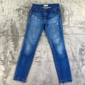 Madewell 9" High Riser Skinny Skinny Jeans Distressed Medium Wash Womens Size 27